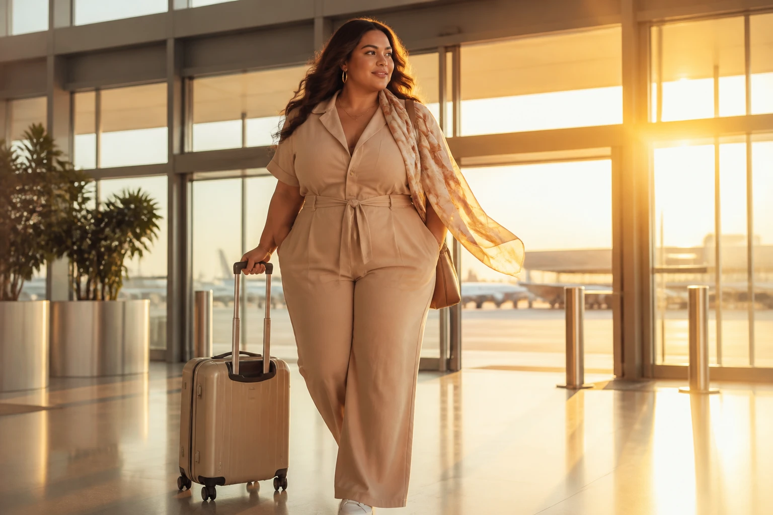 11 Plus Size Airport Outfit Ideas That Are Cute and Comfortable: Flights in Style