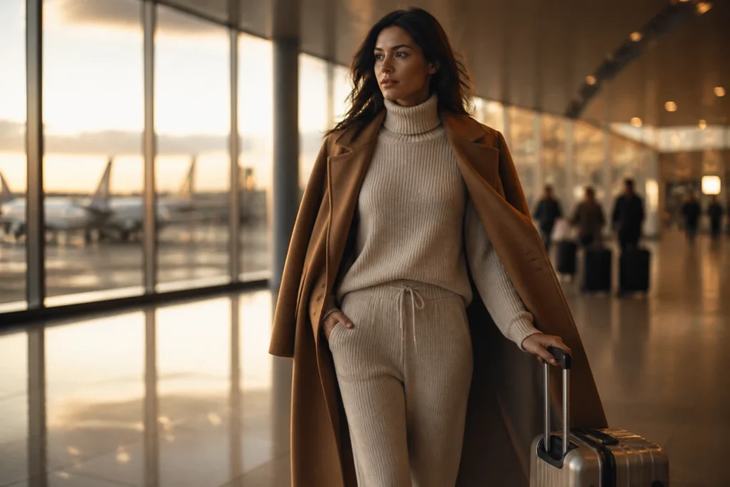9 Winter Airport Outfits for Women That Balance Comfort & Style: Fly in Style