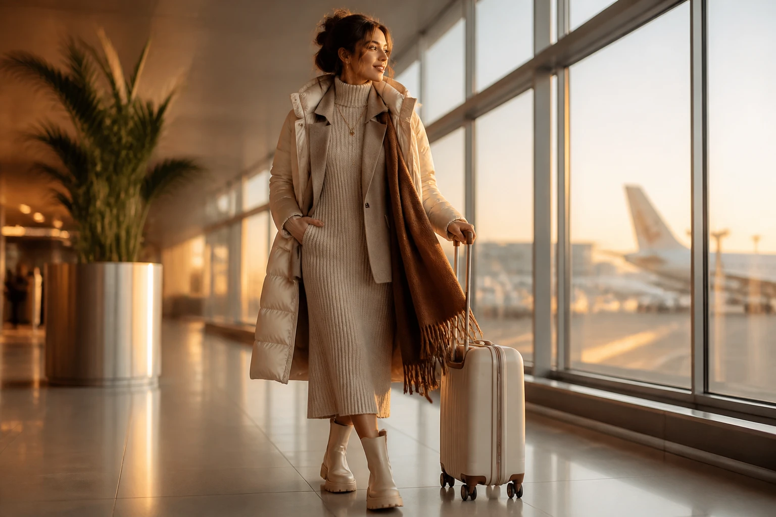 9 Cool Airport Outfits for Women to Recreate This Winter: Chic & Cozy