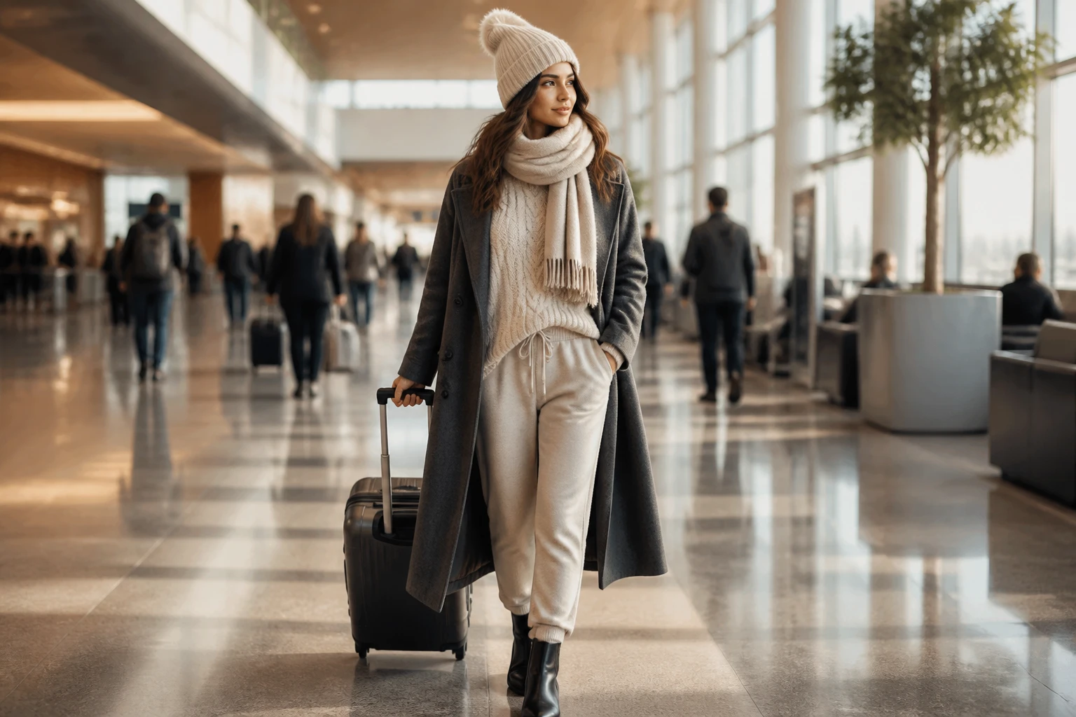 9 Winter Vacation Outfit Ideas for Airports, Flights & City Days That Pop