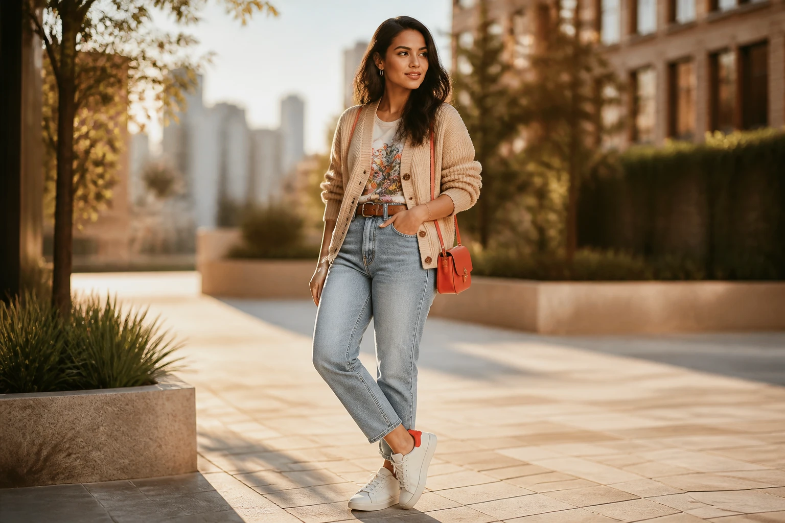 9 Early Fall Outfit Ideas with Cardigans, Jeans & Sneakers: Easy Chic